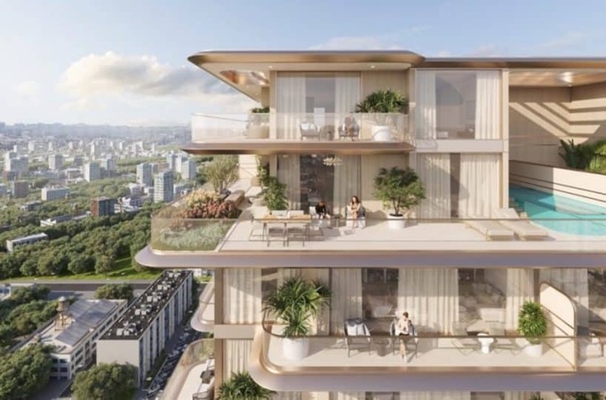 Residential buildings and landscaped surroundings representing property opportunities in JVC Dubai